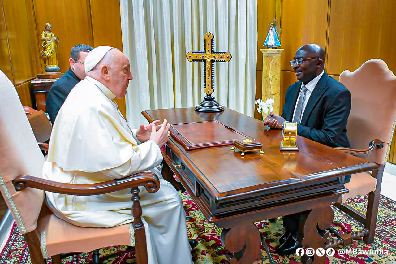 Photos: Dr Bawumia Meets His Holiness Pope France