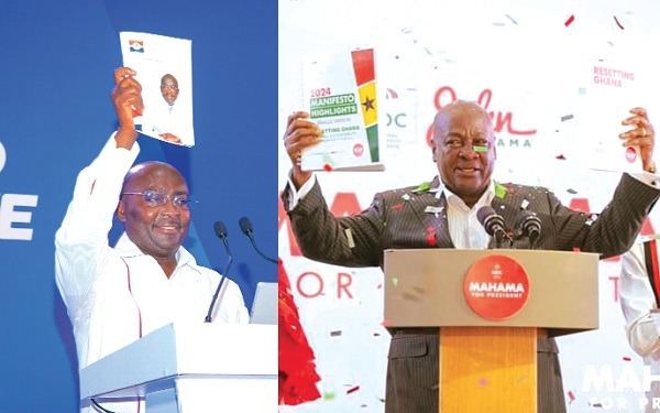 Latest Polls Gives Bawumia 49.4%, Mahama 45.1%